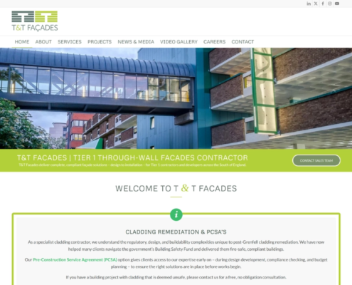 ttfacades joelovell website wordpress development